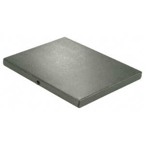 Dokumentenmappe A4, 1,4 mm starker Hartpappe (RC), 2 cm schwarz