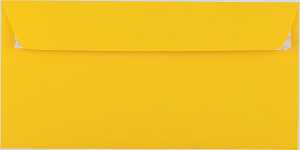Briefumschlag C5/6 DL HK goldgelb 100g 229x114mm