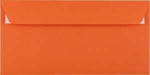 Briefumschlag C5/6 DL HK orange 100g 229x114mm