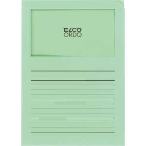 Organisationsmappe Ordo classico, grün, m. Sichtfenster 180 x 100 mm