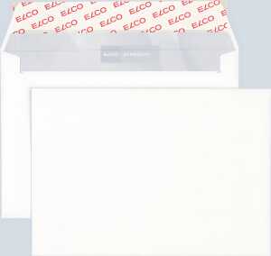 Briefumschlag hochweiss mit grauem Innendruck, C6, 100 g, Haftklebung.