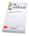 Briefumschlag Office C5/6 DL+ hochweiss, Haftklebung 80 g/qm, 50 Stück
