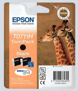 Tintenpatrone T0711H schwarz für Stylus D120,120 Network Edition,