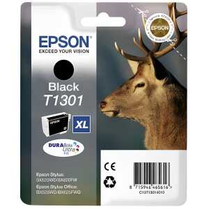 EPSON Original Tintenpatrone schwarz XL (C13T13014012,T1301,T13014012)