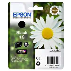 Epson Tintenpatrone Originalzubehör 18 ca. 175 Seiten schwarz 5,2ml