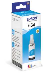 Tintenbehälter Ecotank 664, cyan, für EcoTank L555/355, ET-2550/-2500/