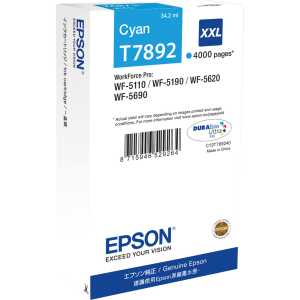 Inkjetpatrone T7892 XXL cyan EPSON C13T789240