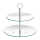 2-stufige Etagere COOKIE aus transparentem Glas
