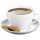6-tlg. Set Bistrotassen für Cappuccino 0,30l weißes Porzellan