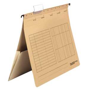 Hängehefter UniReg, 230g/m²-Kraftkarton, kaufm. Heftung, braun