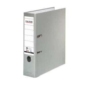Falken Recycolor-Ordner - A4, 8 cm, hellgrau
