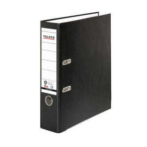Falken Recycolor-Ordner - A4, 8 cm, schwarz