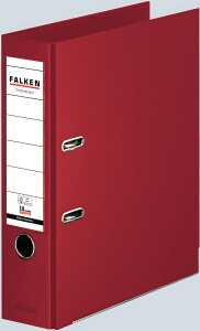 Falken Chromocolor-Voll-PP-Ordner A4, S80, mit Einsteckschild bordeaux