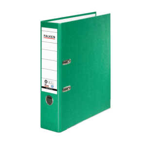 Falken Recycolor-Ordner - A4, 8 cm, grün