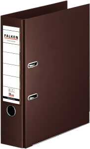 Falken Chromocolor-Voll-PP-Ordner A4, S80, mit Einsteckschild braun