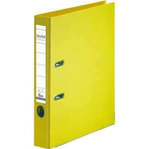 Falken Chromocolor-Voll-PP-Ordner A4, S50, mit Einsteckschild gelb