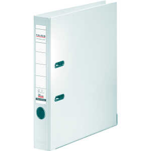 Falken Chromocolor-Voll-PP-Ordner A4, S50, mit Einsteckschild weiß