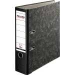 Recycling-Plus-Wolkenmarmor-Ordner A4, S80, mit Einsteckschild schwarz