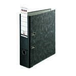 Recycling-Plus-Wolkenmarmor-Ordner A4, S80, mit Einsteckschild schwarz