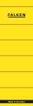 Rückenschild selbstklebend, kurz, breit, 60 x 190mm, 10er Poly gelb