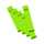 Rückenschild selbstklebend, kurz, schmal, 36 x 190mm, 10er Poly grün