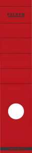 Rückenschild selbstklebend, lang, breit, 60 x 290mm, 10er Poly rot