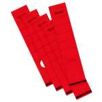 Rückenschild selbstklebend, lang, breit, 60 x 290mm, 10er Poly rot