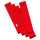 Rückenschild selbstklebend, lang, breit, 60 x 290mm, 10er Poly rot