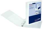 Falken Präsentationsringbuch A4 weiß 4-Ring D-Mechanik 16 mm 3 Taschen