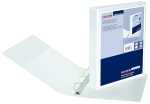 Falken Präsentationsringbuch A4 weiß 4-Ring D-Mechanik 40 mm 3 Taschen