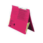 Pendelhefter, für A4, 320g/m² Manila-RC-Krt., kaufm. Dehntasche rot