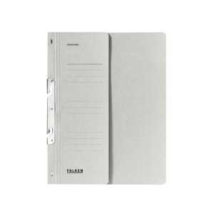 Einhakhefter für DIN A4, 250g/m² Manila-RC-Krt., 1/2 Vorderd., grau