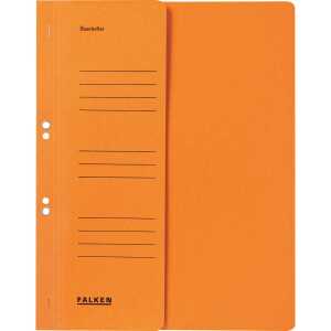 Ösenhefter A4, 250g/m² Manila 1/2 Vorderd., Behördenheftung orange