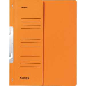 Einhakhefter A4, 250g/m² Manila 1/2 Vorderd., Behördenheftung orange