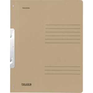 Einhakhefter A4, 250g/m² Manila 1/1 Vorderd., Behördenheftung grau