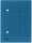 Falken Umlaufmappe - A4 blau, Manilakarton, 250 g/qm