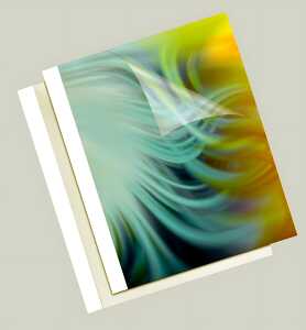 Thermobindemappe Coverlight 1,5mm weiss