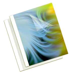 Thermobindemappe Coverlight 3,0mm weiss