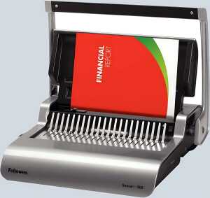 Professionelles Plastikbindegerät Quasar, stanzt bis 20 Blatt