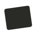 Standard Mauspad 22x18cm, schwarz 5mm dickes Material mit