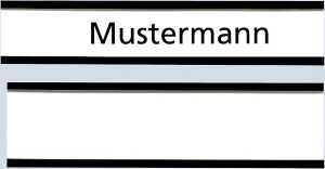 Franken Magnetschild mit C-Profil - 50 x 10 mm, 20 Stück, braun