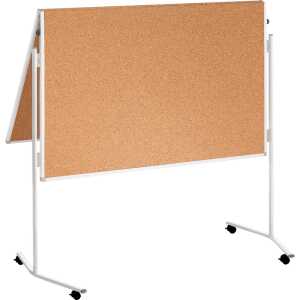 Moderationstafel ECO - 120 x 150 cm, braun/Kork, 4016946191586