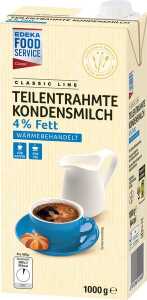 Kondensmilch, 4 % Fett, 1000 g teilentrahmt, wärmebehandelt