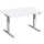 Schreibtisch Elektro-Hubtisch Flex B1200xT800xH650-1250mm, weiß/silber