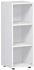 Regal 3 OH mit Standfüßen 400x400x752 weiß, Flex