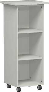 Caddy, H1104xB500xT450 Lichtgrau 4 Rollen davon 2 feststellbar, Flex