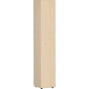 Flügeltürenschrank 6 OH Flex m. Justierfüßen/Tür links Ahorn