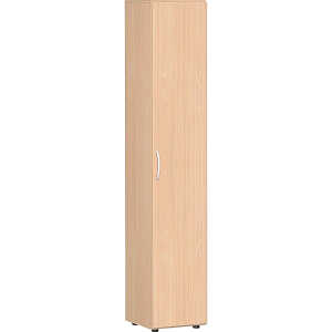 Flügeltürenschrank 6 OH Flex m. Justierfüßen/Tür links Buche