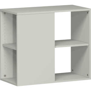 Anstellregal 2 OH 800x420x750 mit Bodengleiter, Lichtgrau, Flex