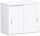 Anstell-Schiebetürenschrank 2 OH mit Standfüßen, Weiß, Flex